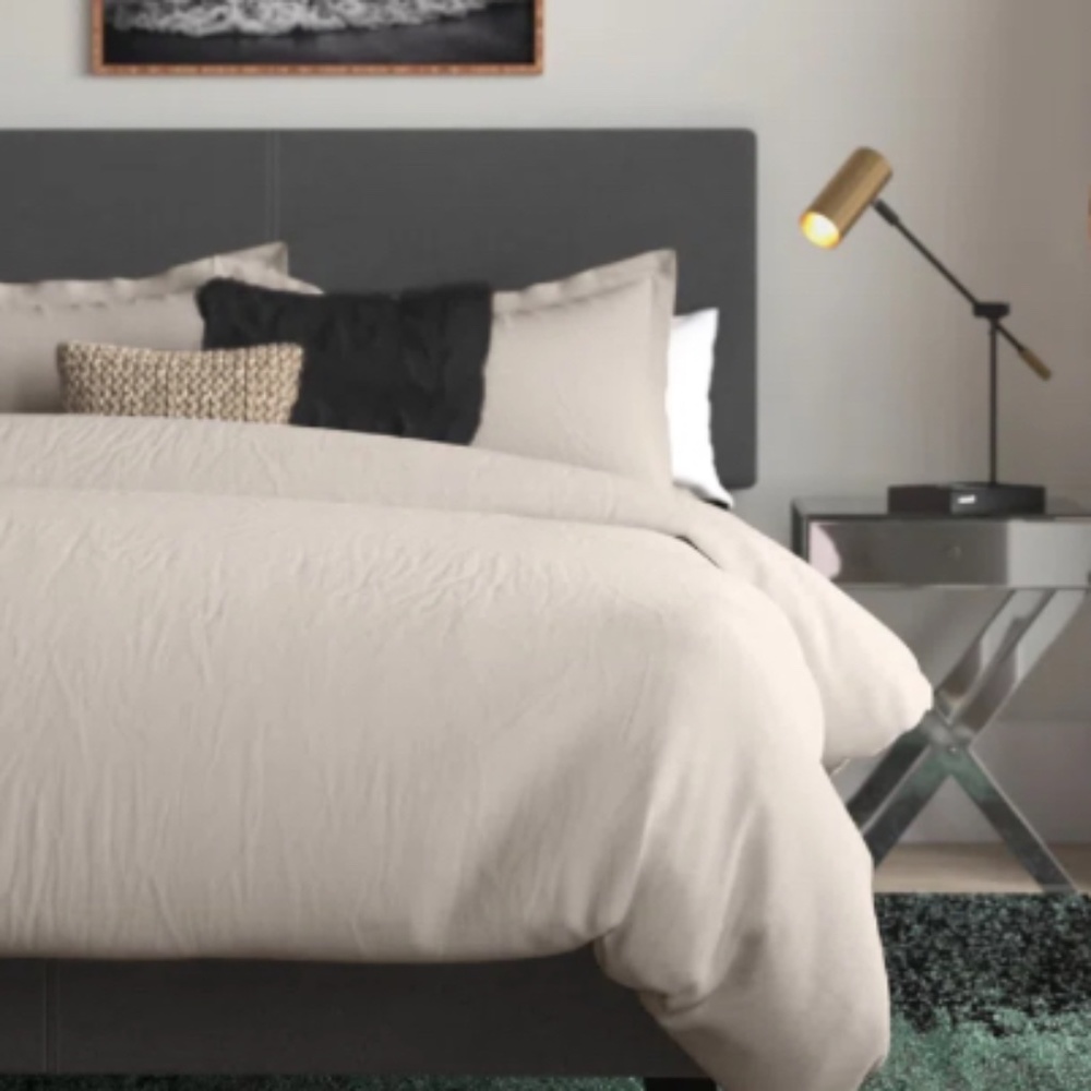 Bowen Linen Brooklyn Percale King Duvet 3pc Set